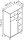 MÖBELPARTNER Badschrank Bjarne 153172 pastellgrün 60,2 x 33,1 x 113,4 cm