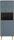 MÖBELPARTNER Badschrank Bjarne 153173 blaugrau 40,3 x 33,1 x 113,4 cm