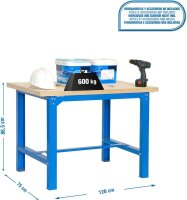 Simonrack Werkbank SIMONWORK BT6 PLYWOOD 1200 blau 120,0...