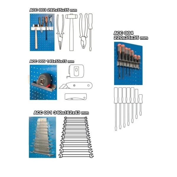 Simonrack Haken-Sortiment 90320000145 4 Stück