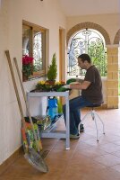 Simonrack Pflanztisch SIMONGARDEN DESK grau 90,0 x 60,0 x 84,0 cm