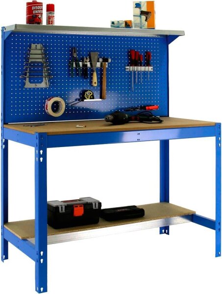 Simonrack Werkbank SIMONWORK BT3 1200 blau 121,0 x 61,0 x 144,5 cm