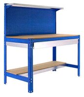 Simonrack Werkbank SIMONWORK BT3 BOX 1200 blau 1 Schublade 121,0 x 61,0 x 144,5 cm