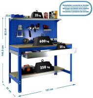 Simonrack Werkbank SIMONWORK BT3 BOX 1500 blau 1...