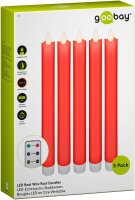 goobay LED-Kerzen rot