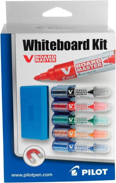 PILOT V BOARD MASTER Set Whiteboard-Marker farbsortiert 2,0 - 5,0 mm, 5 St.
