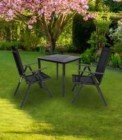 VCM my garden Sitzgruppe anthrazit Textilene, Metall,...