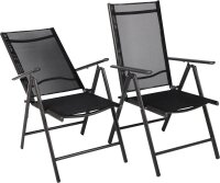 VCM my garden Sitzgruppe anthrazit Textilene, Metall, 3-teilig