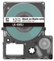 EPSON Schriftband LK LK-4WBJ C53S672062, 12 mm, schwarz auf weiß, 1 St.