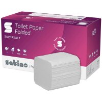 Satino Einzelblatt-Toilettenpapier prestige BT1 System...
