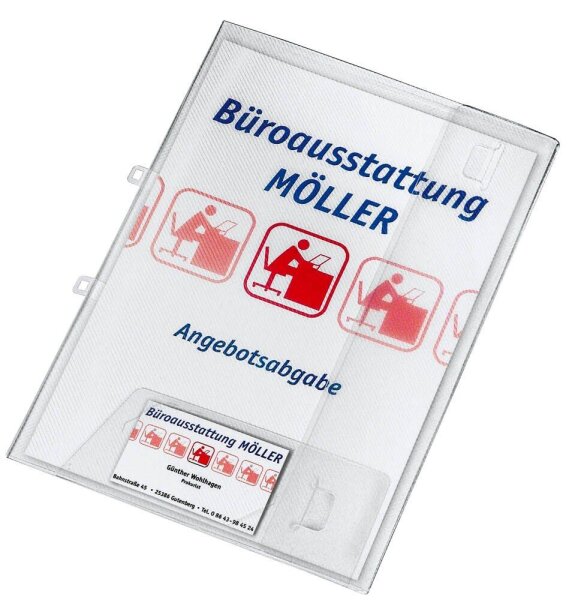 VELOFLEX Angebotsmappe Crystal DIN A4 transparent, 1 St.