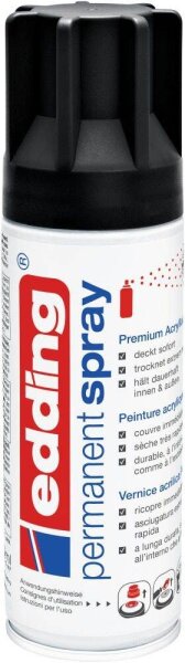 edding 5200 Acrylspray Sprühfarbe tiefschwarz matt, 1 St.