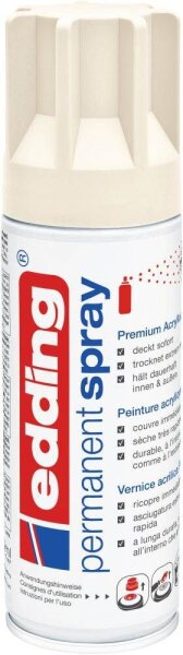 edding 5200 Acrylspray Sprühfarbe cremeweiß matt, 1 St.