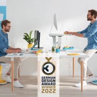 LEITZ Ergo Cosy mit Ablage Schreibtischaufsatz grau , 1 St.
