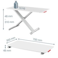 LEITZ Ergo Cosy Schreibtischaufsatz grau , 1 St.