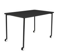 meet powered by PAPERFLOW Flex Office Mehrzwecktisch rechteckig Spanplatte schwarz 116,0 x 76,0 x 75,0 cm, 1 St.
