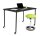 meet powered by PAPERFLOW Flex Office Mehrzwecktisch rechteckig Spanplatte schwarz 116,0 x 76,0 x 75,0 cm, 1 St.