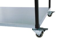 SZ Metall Tischwagen silber 80,0 x 60,0 x 60,0 cm