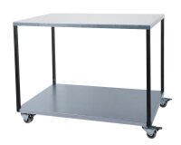 SZ Metall Tischwagen silber 100,0 x 60,0 x 60,0 cm
