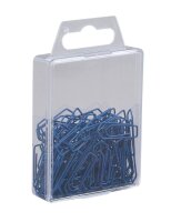 Gowi Büroklammern blau lackiert, 100 St.