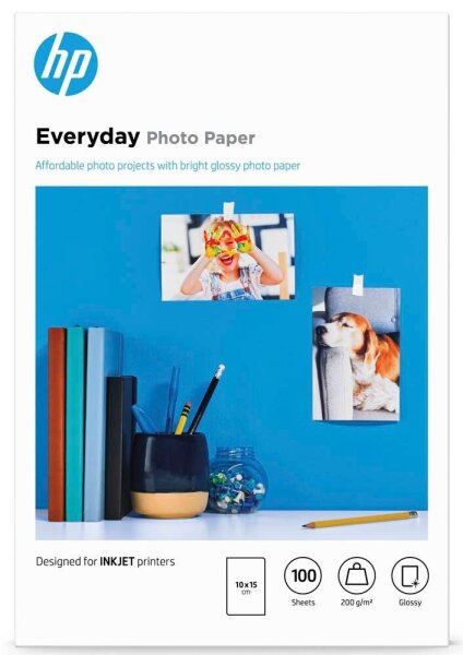 HP Fotopapier CR757A 10,0 x 15,0 cm glänzend 200 g/qm 100 Blatt