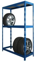 SZ Metall Reifenregal 24132 blau 139,0 x 50,0 x 180,0 cm