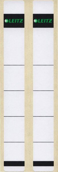 LEITZ Ordneretiketten 1646 weiß für 3,5 cm Rückenbreite, 10 St.