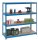 SZ Metall Schwerlast-Weitspannregal 28242-4 blau 150,0 x 80,0 x 240,0 cm
