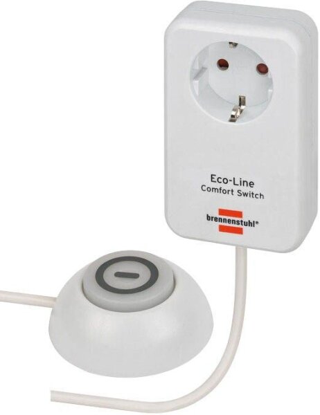 brennenstuhl Eco-Line Comfort Switch Steckdosenadapter mit Schalter, 1 St.