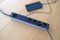 brennenstuhl USB C Power Delivery 5-fach Steckdosenleiste mit Schalter 1,5 m schwarz mit USB-Buchse
