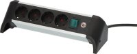 brennenstuhl Alu-Office-Line 4-fach Steckdosenleiste mit...