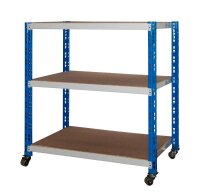 SZ Metall Rollregal 26092-R lichtgrau 100,0 x 60,0 x 90,0 cm