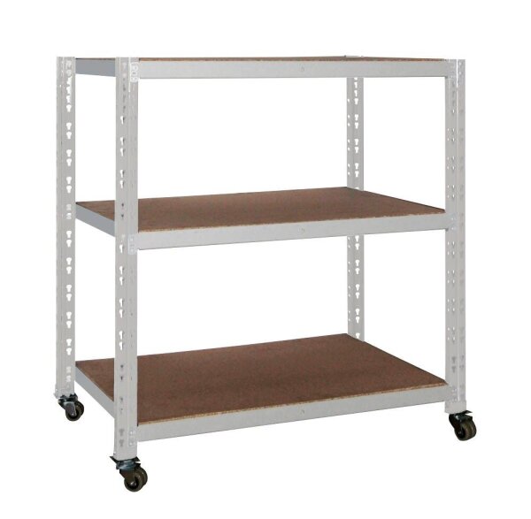 SZ Metall Rollregal 26093-R lichtgrau 100,0 x 60,0 x 90,0 cm