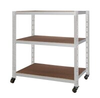 SZ Metall Rollregal 26093-R lichtgrau 100,0 x 60,0 x 90,0 cm