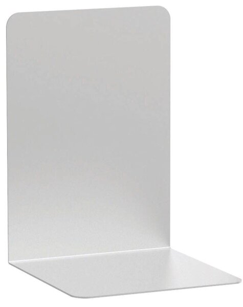 MAUL Buchstützen silber 12,0 x 12,0 x 17,5 cm, 2 St.