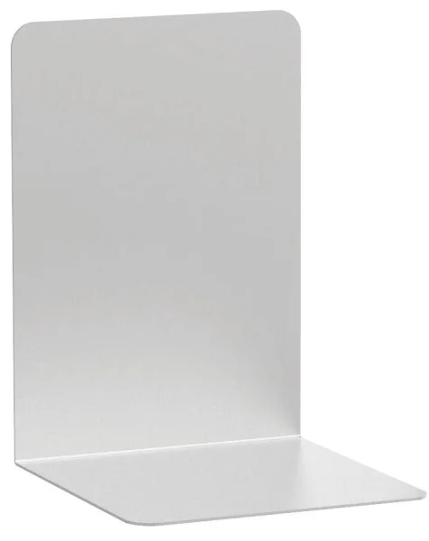 MAUL Buchstützen silber 12,0 x 12,0 x 17,5 cm, 2 St.