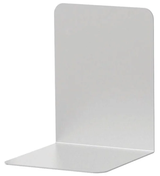 MAUL Buchstützen silber 10,0 x 10,0 x 13,0 cm, 2 St.