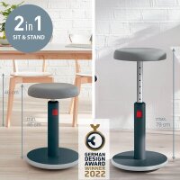 LEITZ Sitz- & Stehhocker Ergo Cosy 65180089 grau, 1 St.