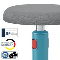 LEITZ Sitz- & Stehhocker Ergo Cosy 65180061 grau, blau, 1 St.