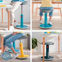 LEITZ Sitz- & Stehhocker Ergo Cosy 65180019 grau, gelb, 1 St.