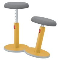 LEITZ Sitz- & Stehhocker Ergo Cosy 65180019 grau, gelb, 1 St.