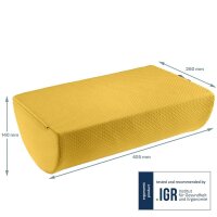 LEITZ Fußstütze Ergo Cosy gelb Stoff
