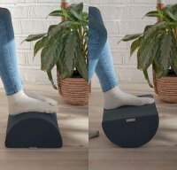 LEITZ Fußstütze Ergo Cosy grau Stoff