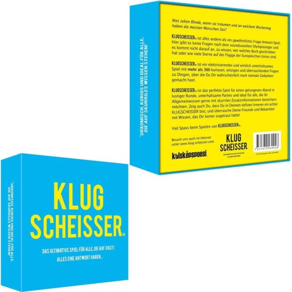 kylskapspoesi Klugscheisser - Auf fast alles eine Antwort Kartenspiel, 1 St.