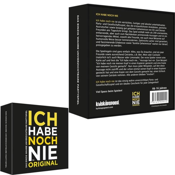 kylskapspoesi Ich Habe Noch Nie Kartenspiel, 1 St.