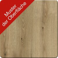 Kerkmann Form 1 Schreibtisch eiche rechteckig, T-Fuß-Gestell silber 120,0 x 80,0 cm