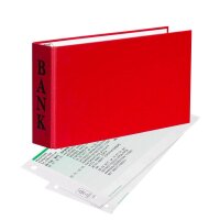 VELOFLEX Bankringbuch 2-Ringe rot 4,5 cm DIN A6 quer, 1 St.