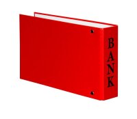 VELOFLEX Bankringbuch 2-Ringe rot 4,5 cm DIN A6 quer, 1 St.