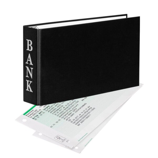 VELOFLEX Bankringbuch 2-Ringe schwarz 4,5 cm DIN A6 quer, 1 St.