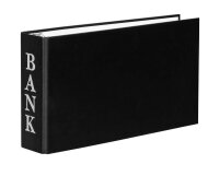 VELOFLEX Bankringbuch 2-Ringe schwarz 4,5 cm DIN A6 quer,...